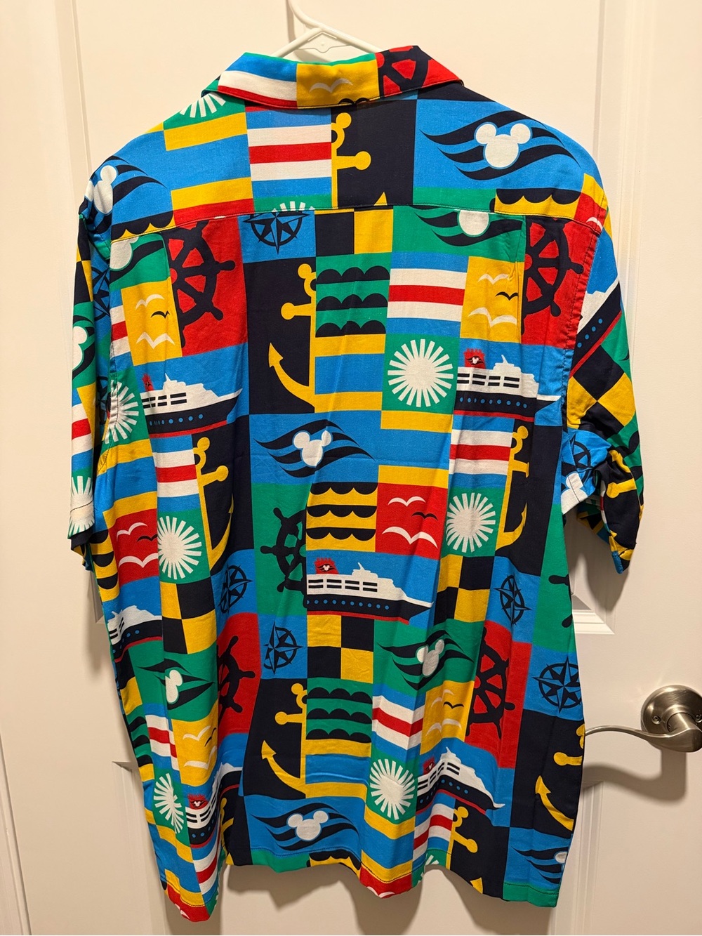 Disney Cruise Line Nautical Mickey Button-Up Shirt Men’s XL - Picture 2 of 3